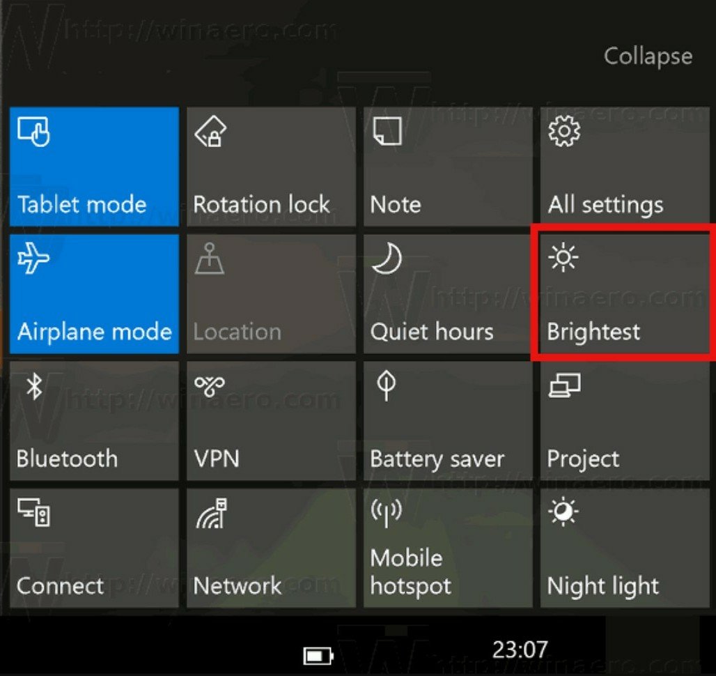 Windows 10 brightness