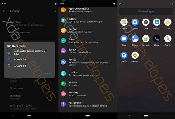 Unofficial Android Q beta version seen on XDA