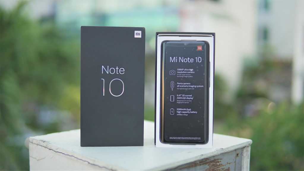Unboxing the Xiaomi Mi Note 10, the world’s first 5-megapixel 108-megapixel camera