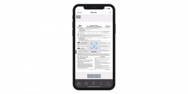 SignEasy is the first document signing app to support Face ID.